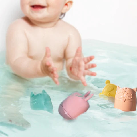 Bath Friends – Dishwasher-Safe Silicone Squeeze Bath Toys