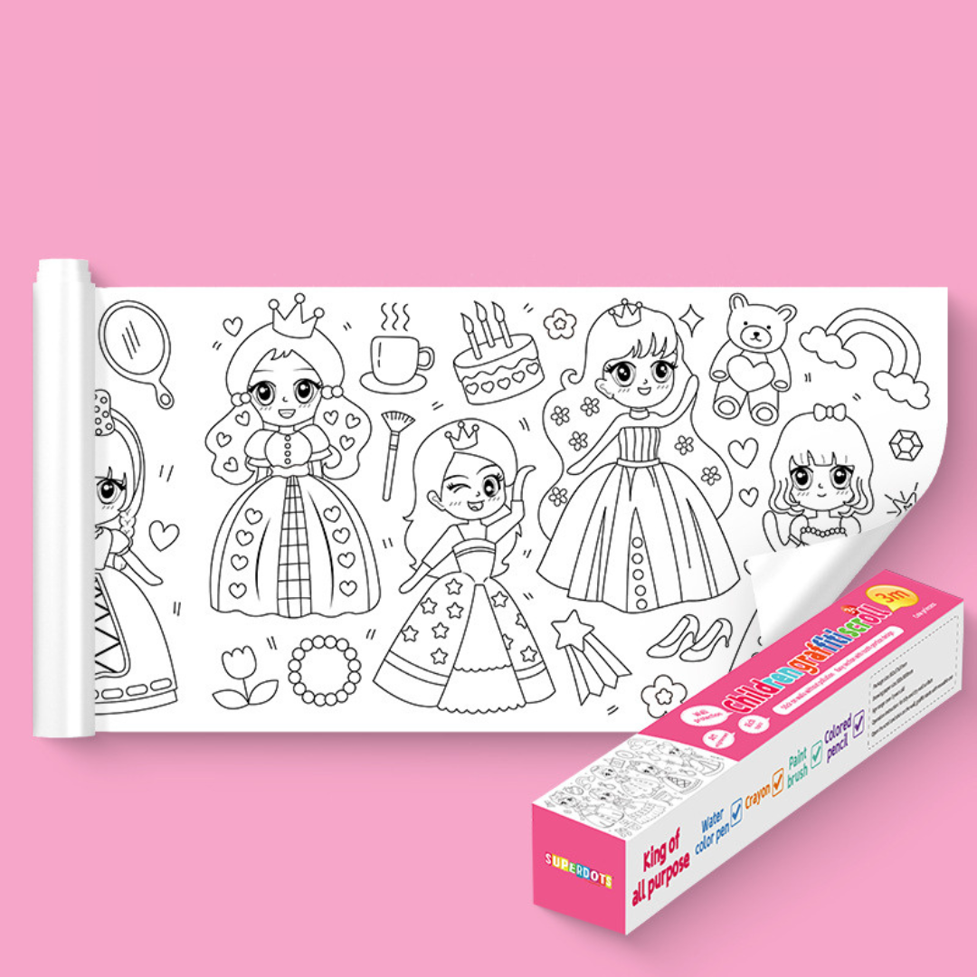 Wall Sticking Drawing Roll – Creative Fun That Reduces Screen Time
