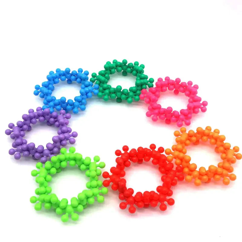 Montessori Snowflake Building Blocks Set – Creative STEM Construction & Learning Toy For Kids
