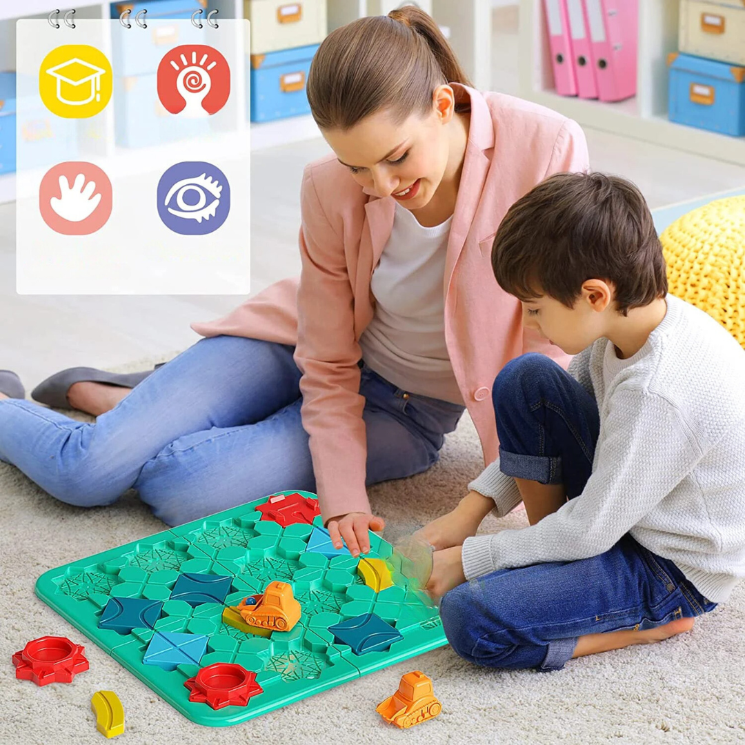 Montessori Street Puzzle – Strength, Brainpower & Teamwork in One Game