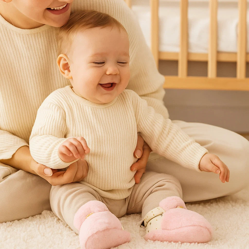 Fluffy Baby Sock Shoes – Warm, Soft & Non-Slip Comfort