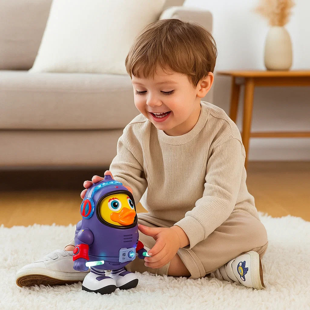 Dancing Astronaut Duck – Musical Light & Movement Toy for Kids