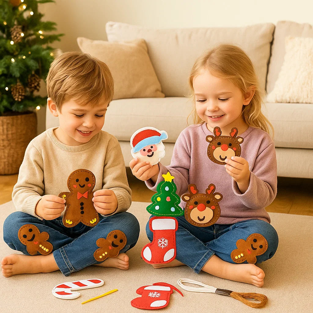 Safe Felt Christmas Sewing Kit – DIY Holiday Craft for Kids & Family