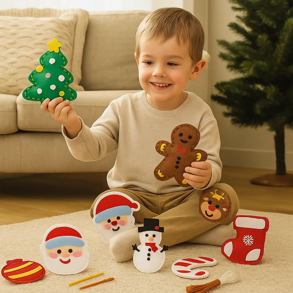 Safe Felt Christmas Sewing Kit – DIY Holiday Craft for Kids & Family