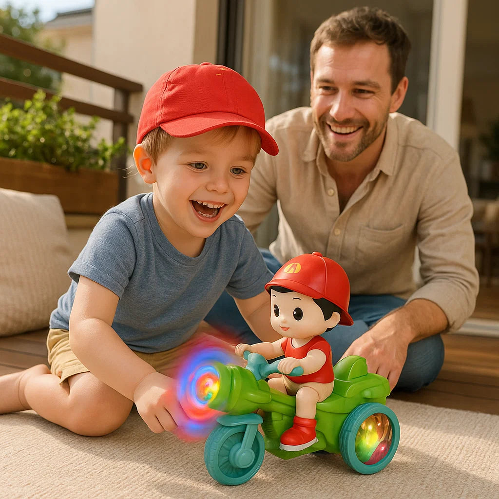 LED Music Kids Stunt Roller Toy – Interactive Light & Motion Fun