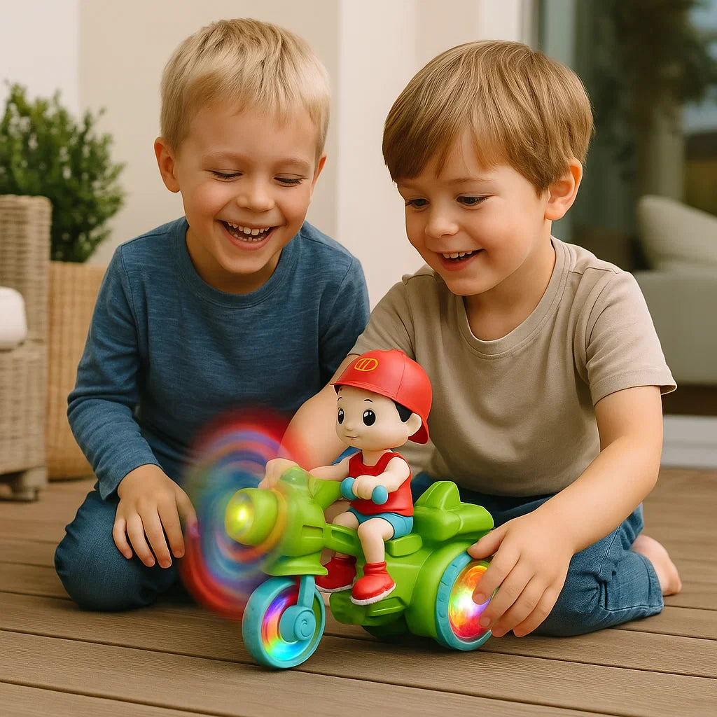 LED Music Kids Stunt Roller Toy – Interactive Light & Motion Fun