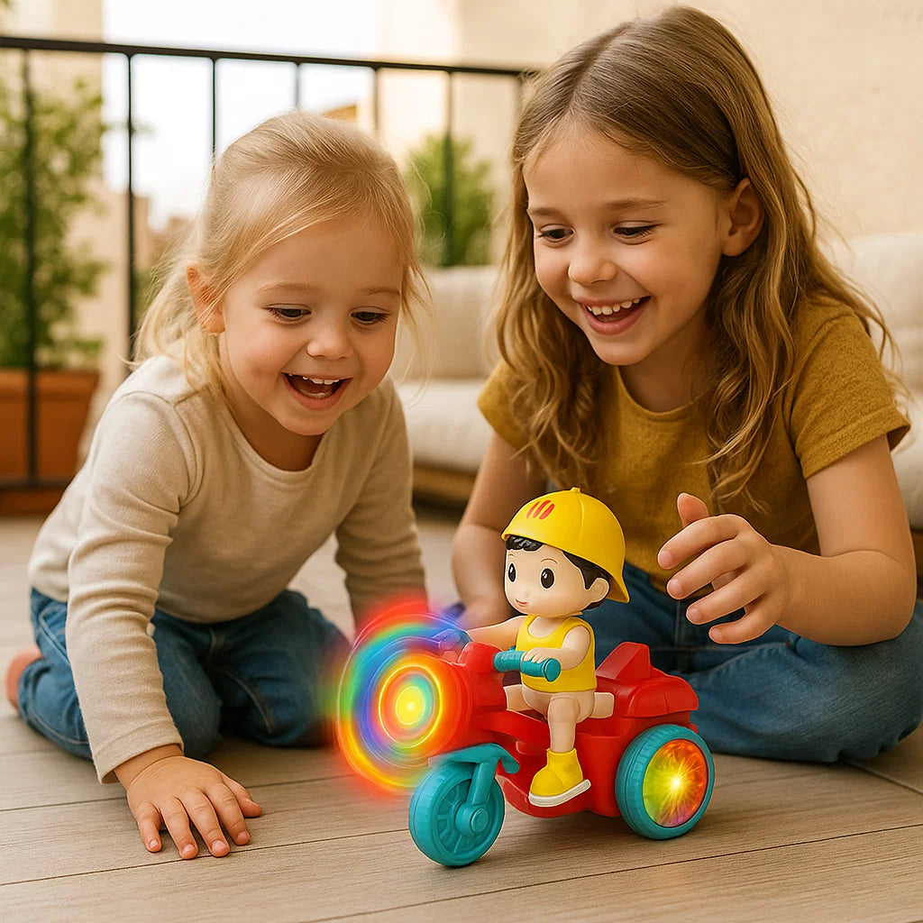LED Music Kids Stunt Roller Toy – Interactive Light & Motion Fun