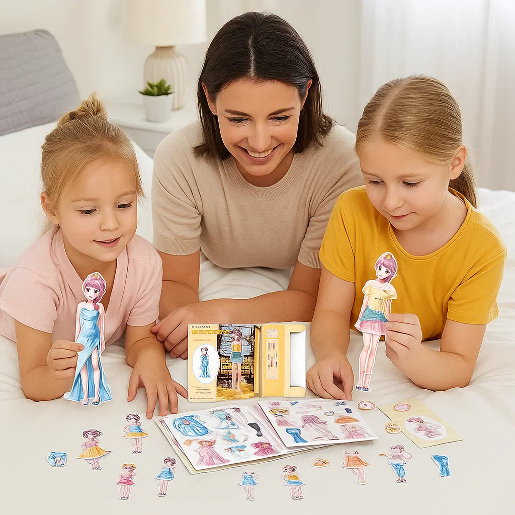 Create, Style & Design Like a Little Fashion Designer – Magnetic Fashion Play Set for Kids
