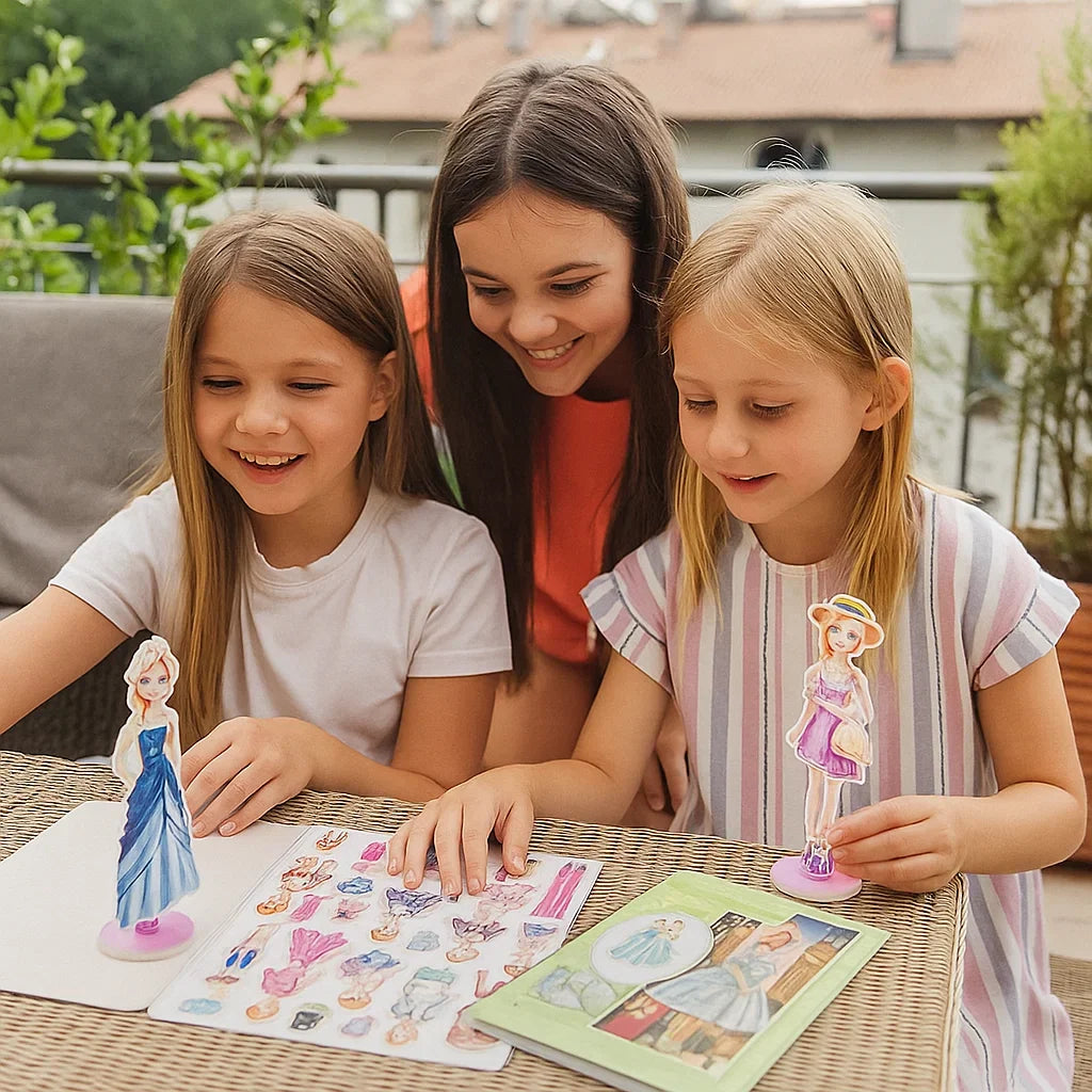 Create, Style & Design Like a Little Fashion Designer – Magnetic Fashion Play Set for Kids