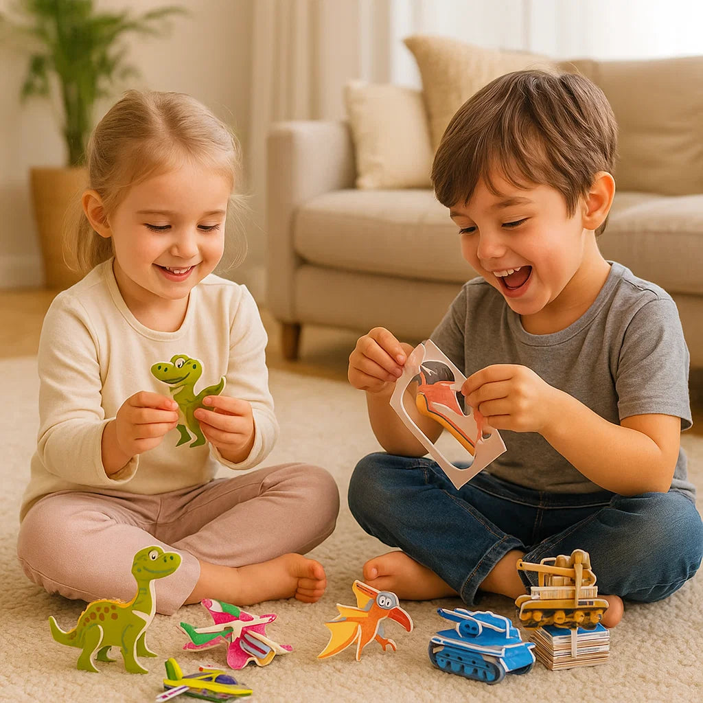 Learn Through Play – The 3D Cartoon Puzzle Set for Kids!