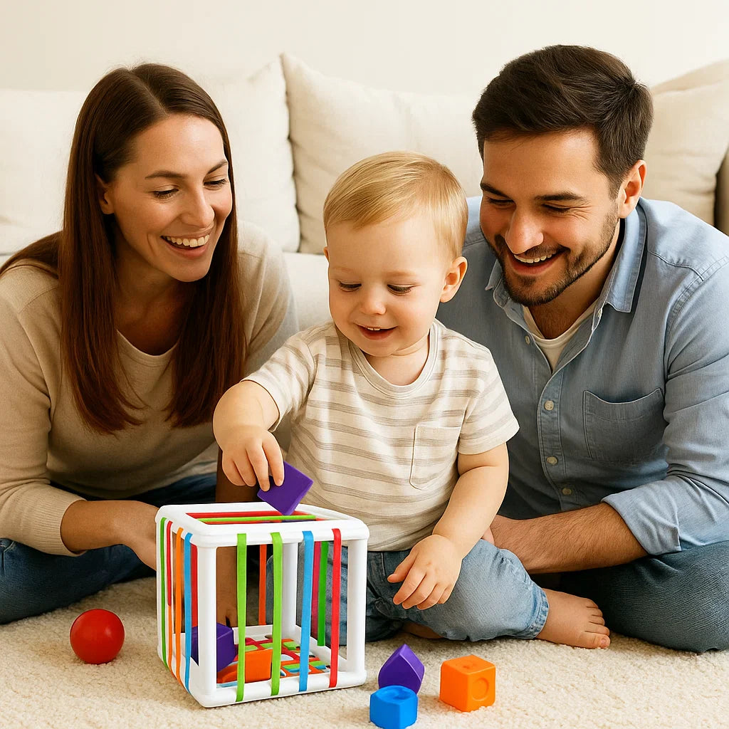 Learn Through Play – Montessori Shape Sorting & Motor Skills Box