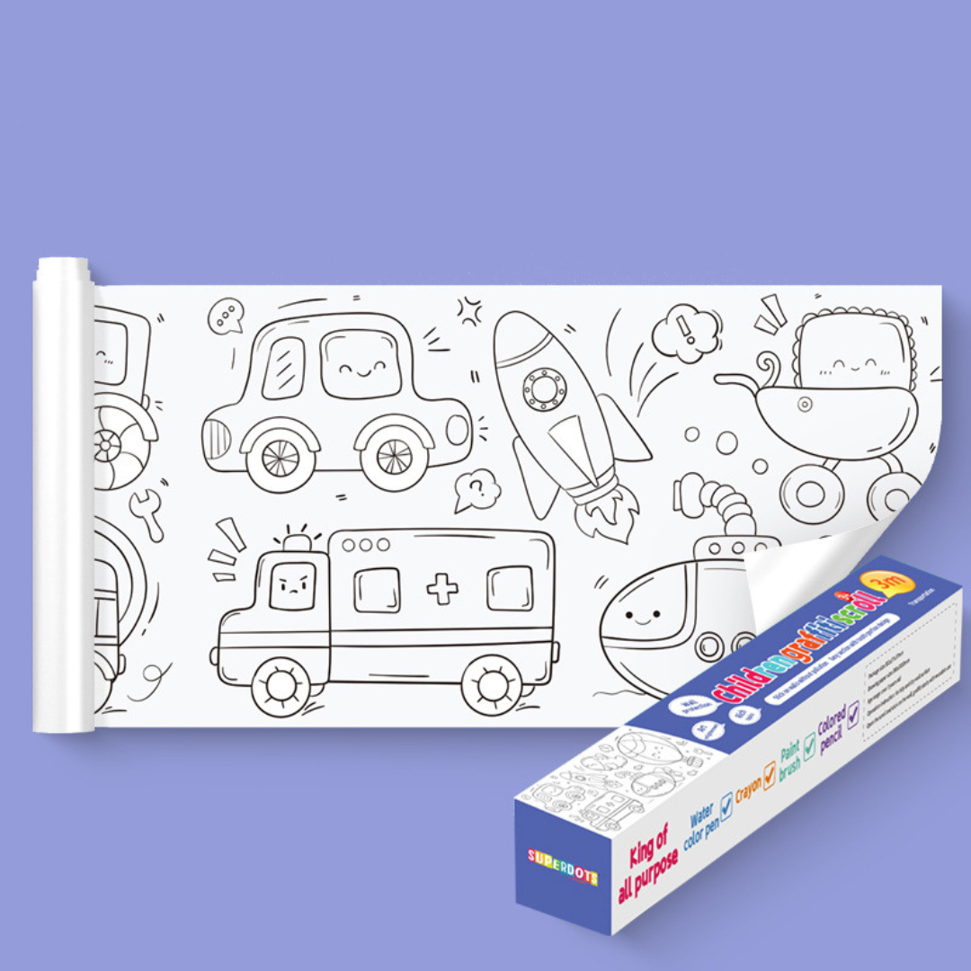 Wall Sticking Drawing Roll – Creative Fun That Reduces Screen Time