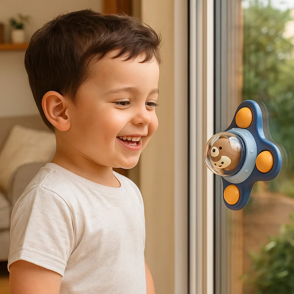 Montessori Suction Cup Spinner – Rotating Sensory Learning Toy for Kids