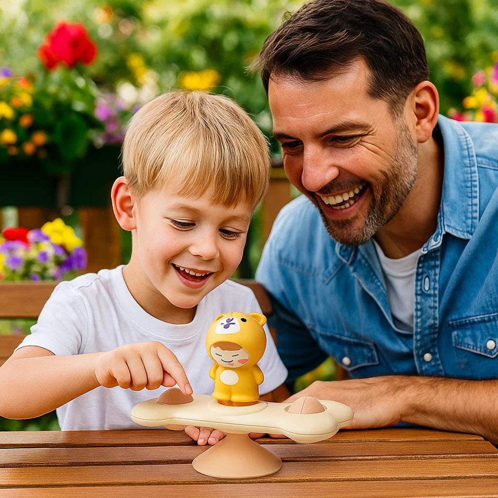 Montessori Suction Cup Spinner – Rotating Sensory Learning Toy for Kids