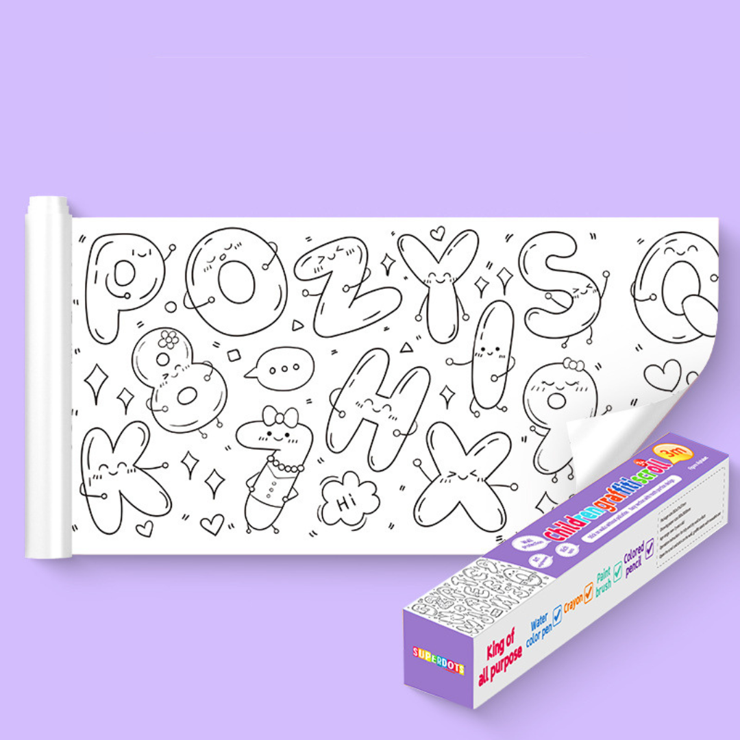Wall Sticking Drawing Roll – Creative Fun That Reduces Screen Time
